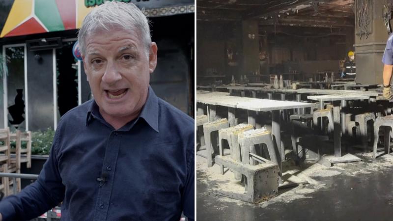 Watch: At the scene where Bangkok's deadly bar fire unfolded