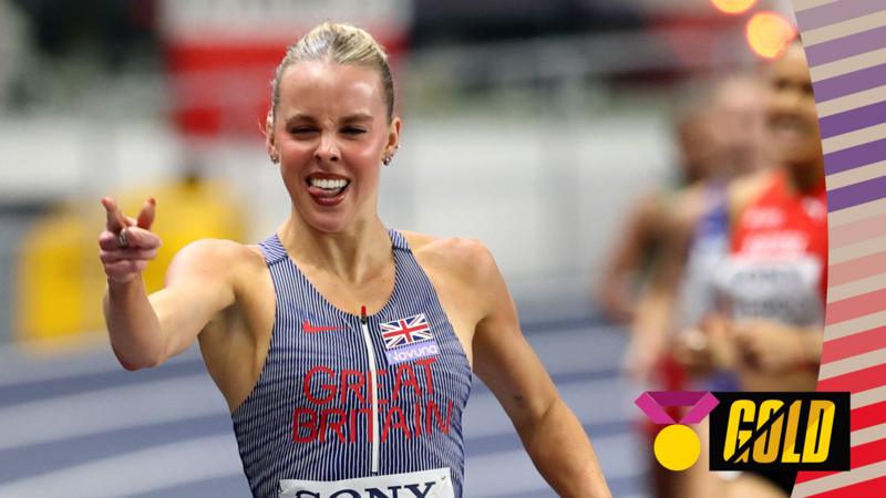 Hodgkinson wins 800m gold in championship record time