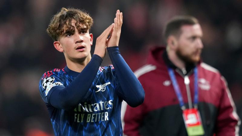 Arsenal's Dowman becomes youngest Champions League player at 15
