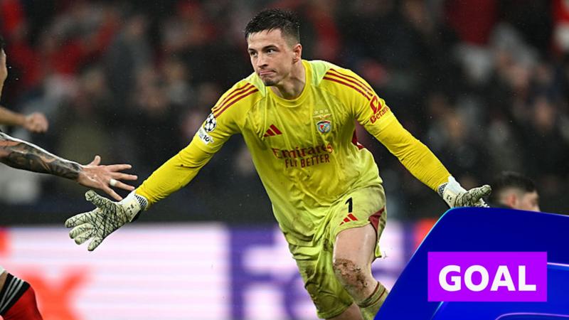 Benfica keeper scores stoppage time goal to seal win over Real Madrid