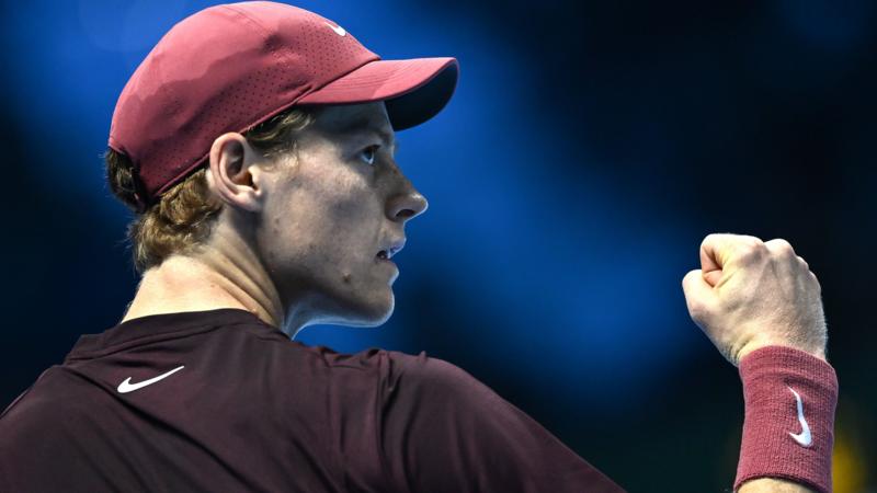 Sinner sweeps past Auger-Aliassime at ATP Finals