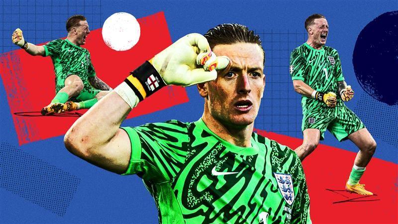 England goalkeeper Jordan Pickford