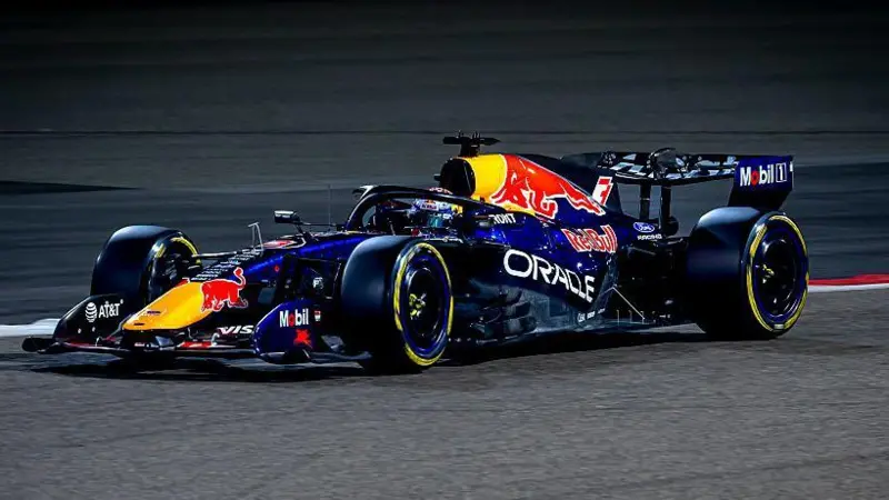 Red Bull's Max Verstappen during testing in Bahrain