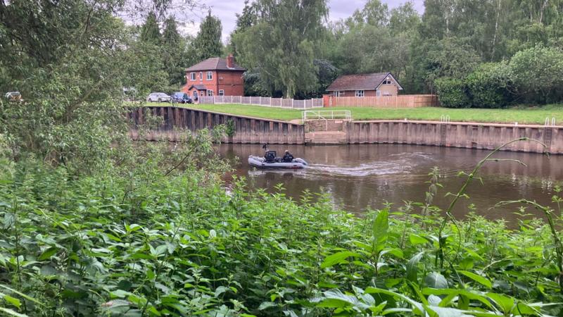 Boy missing in river named as search continues