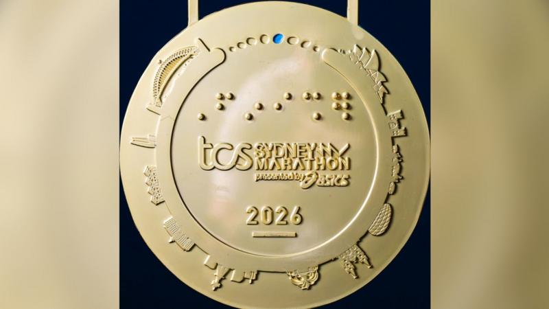 Sydney Marathon medal mistakenly depicts Munich stadium