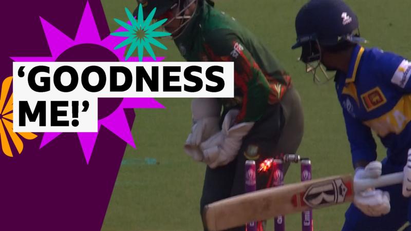 Sri Lanka's Dilhari is stumped in bizarre fashion