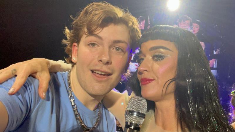 Katy Perry serenades superfan with song about… Derbyshire