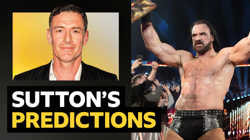 Sutton's predictions v WWE superstar Drew McIntyre
