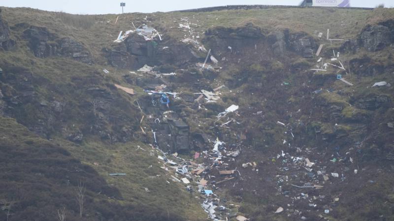 River of waste 'visible for miles' dumped at mountain beauty spot