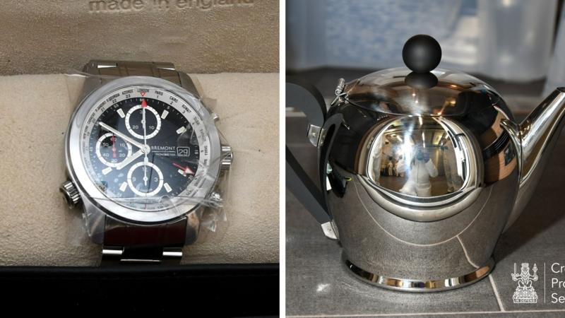 Luxury watches and £220 teapot: Police pictures reveal Peter Murrell's illicit purchases