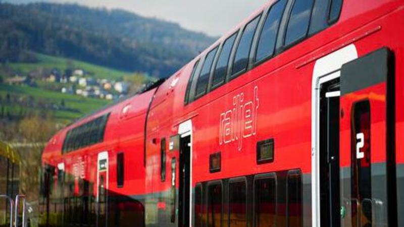 Man jumps on to moving high-speed train