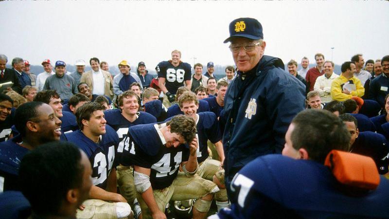 Legendary Notre Dame college football coach Lou Holtz dies at 89