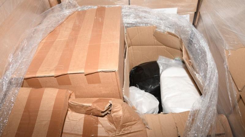 Boxes and packaging full of Ketamine and MDMA pills found at Dover