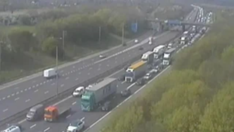 Two teenagers die in M1 crash as 'car leaves bridge'