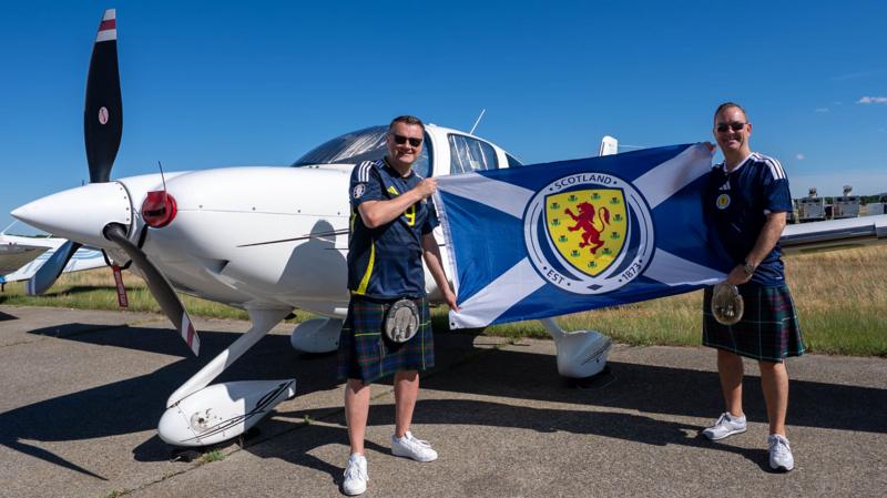 Scotland fans fly 22 hours in tiny plane to World Cup