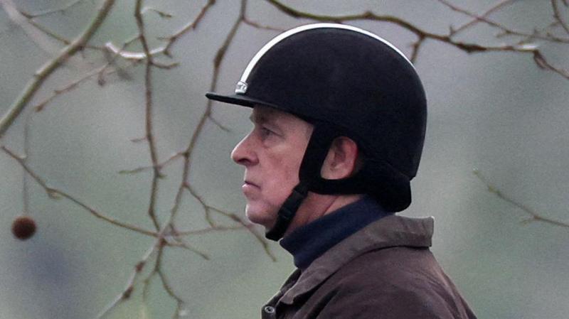 Why did Andrew leave Windsor's Royal Lodge in such a hurry?