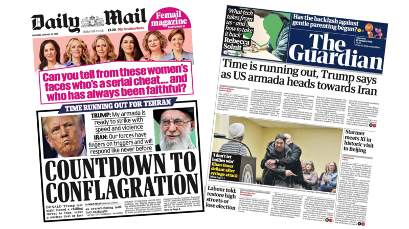 The Papers:  'Countdown to conflagration' and 'Restore high streets or lose election'