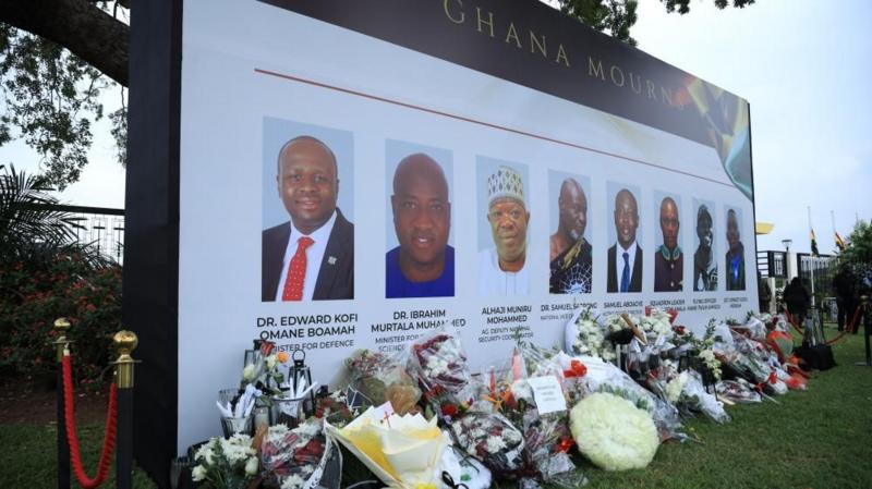 Ghana promises full investigation into helicopter crash which killed two ministers