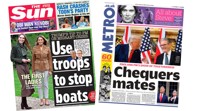 'Use troops to stop boats' and 'Chequers mates'