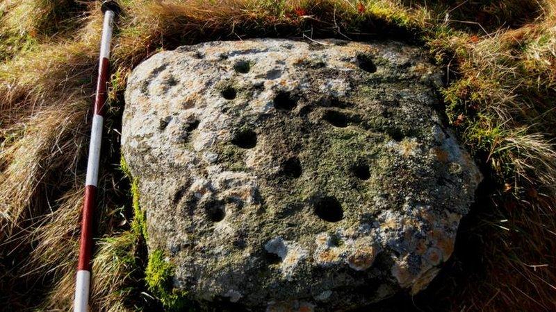 Rock with cup and ring markings