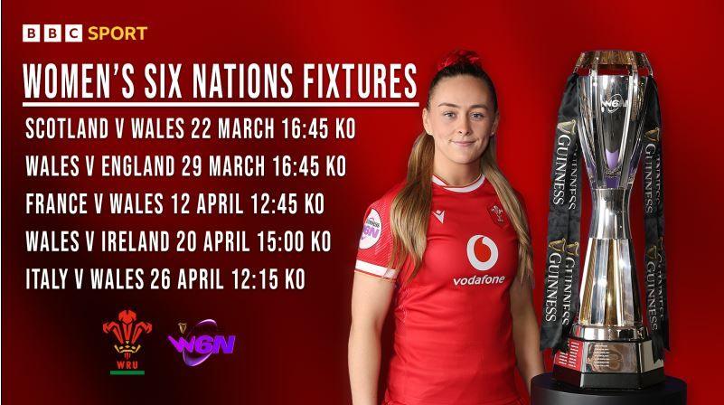 Wales six nations fixtures with Hannah Jones