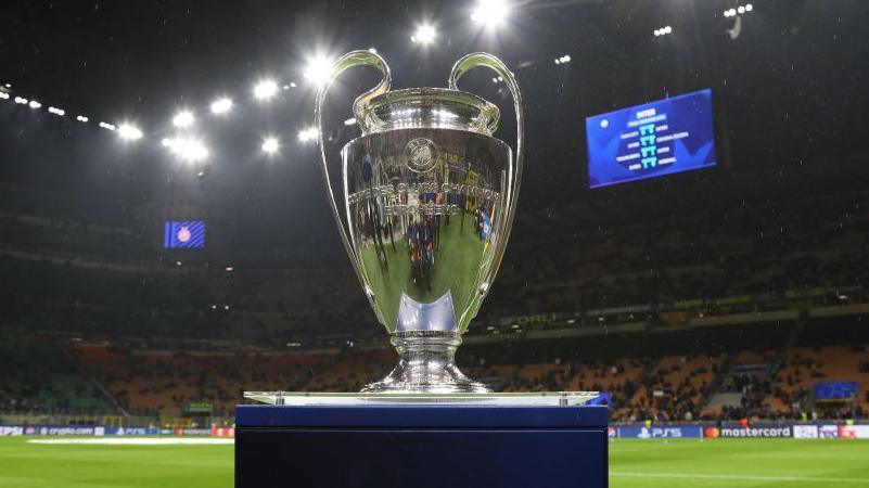 The Champions League trophy