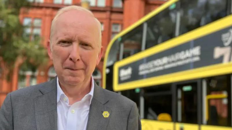 Photograph of Vernon Everitt, Transport Commissioner for Greater Manchester.