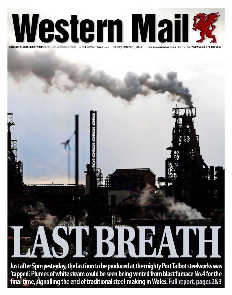 Western Mail front page
