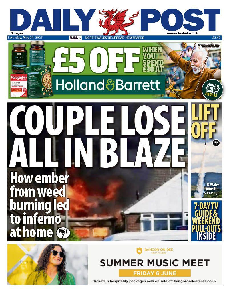 Front page of Daily Post