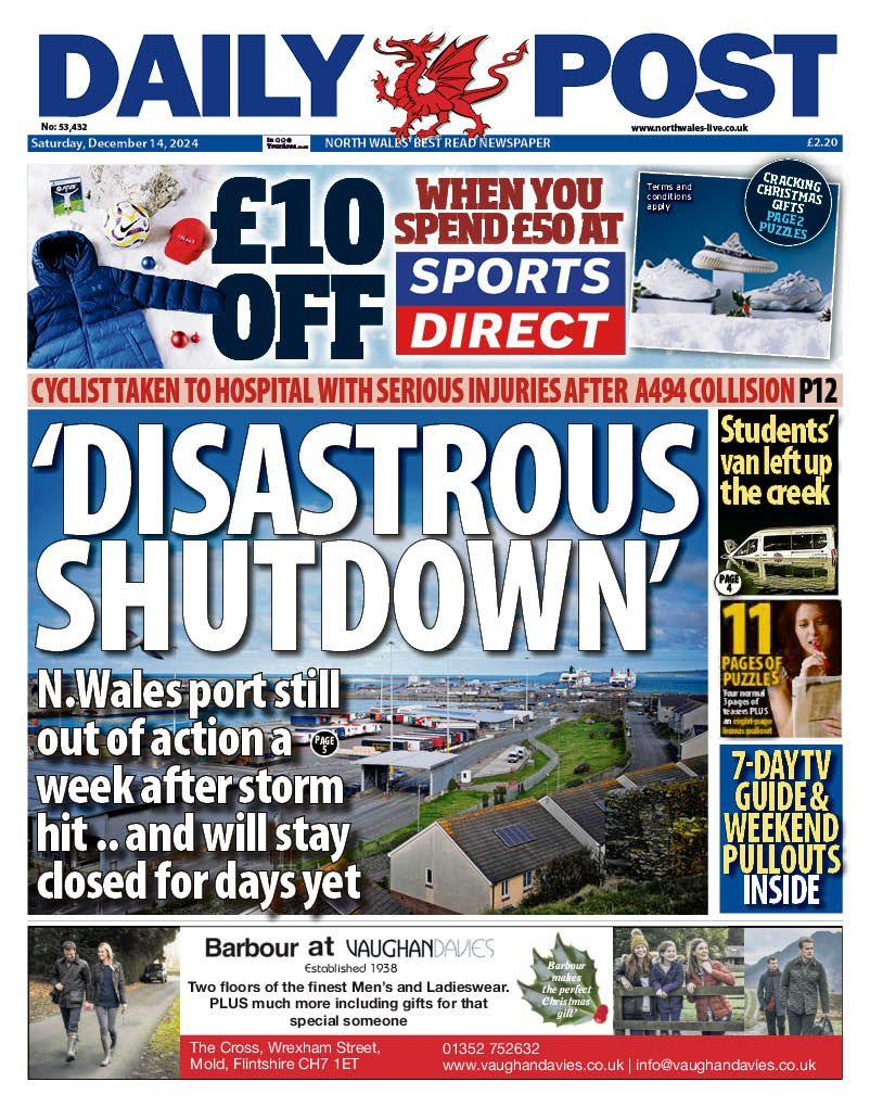 Front Page of the Daily Post