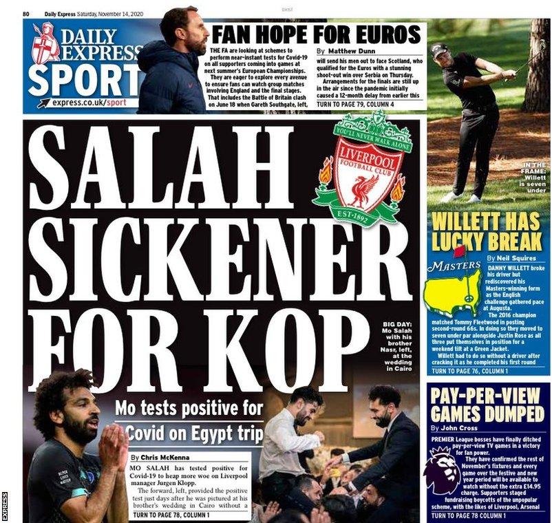 Saturday's Daily Express