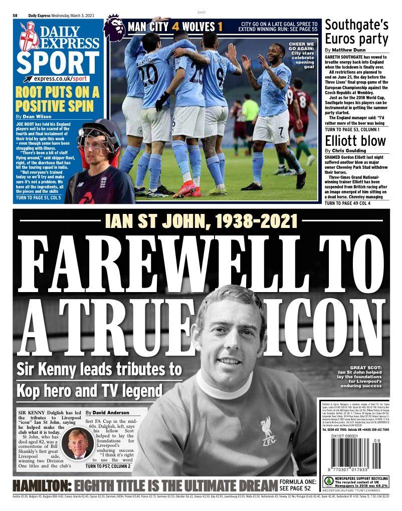 Daily Express back page