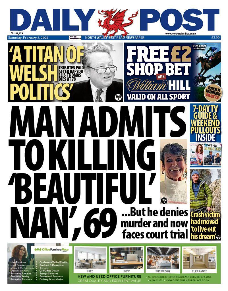 Front page of the Daily Post