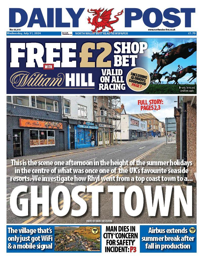 Front page of the Daily Post