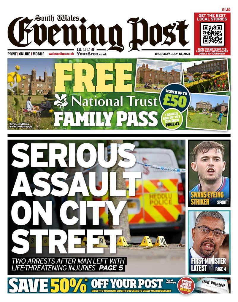 Front of the South Wales Evening Post