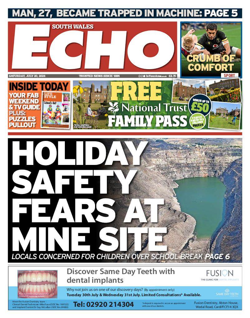 Front of the South Wales Echo 