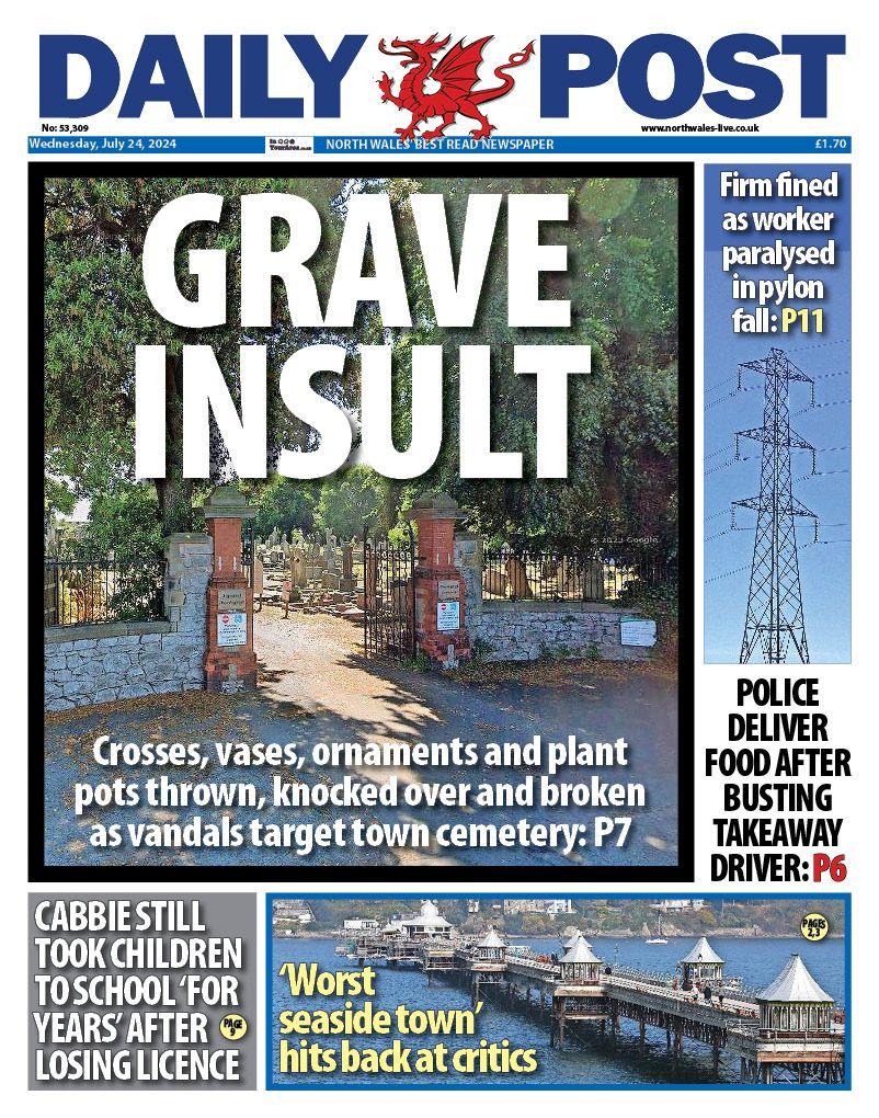 Front page of Daily Post