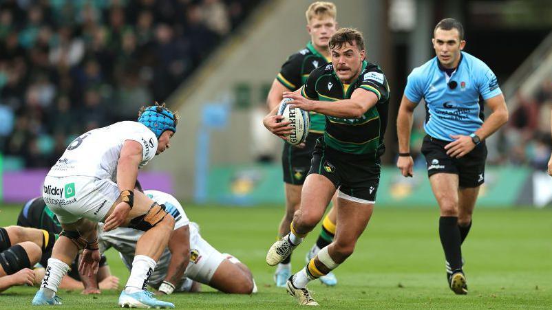 George Furbank playing for Northampton
