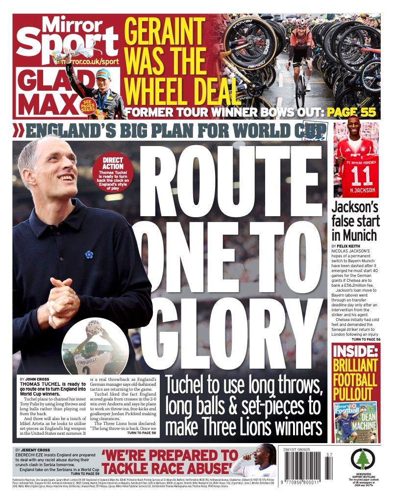 Daily Mirror back page