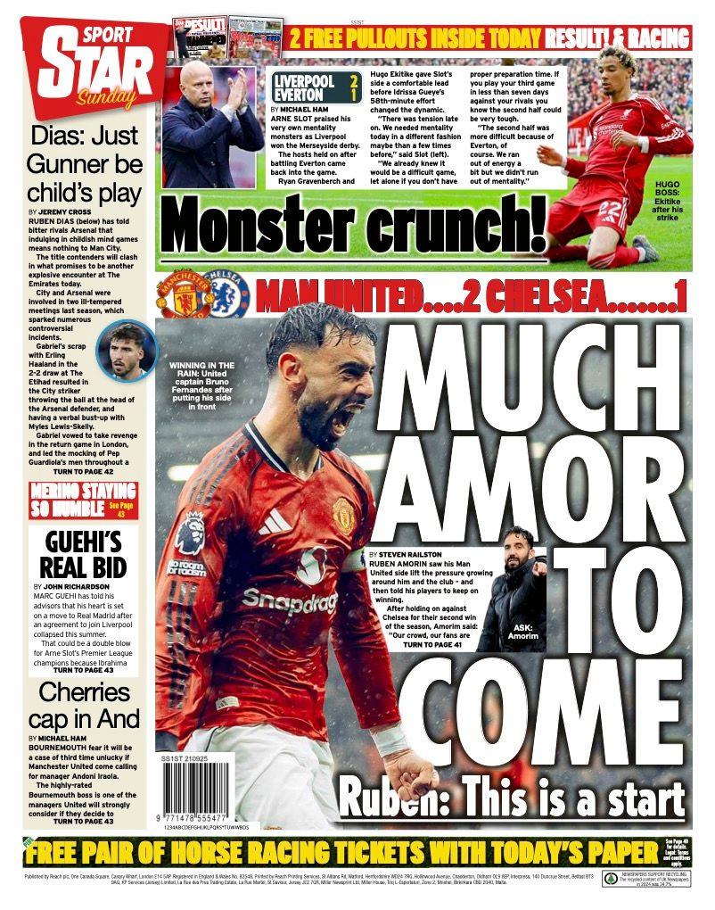 Back page of Sunday's Star