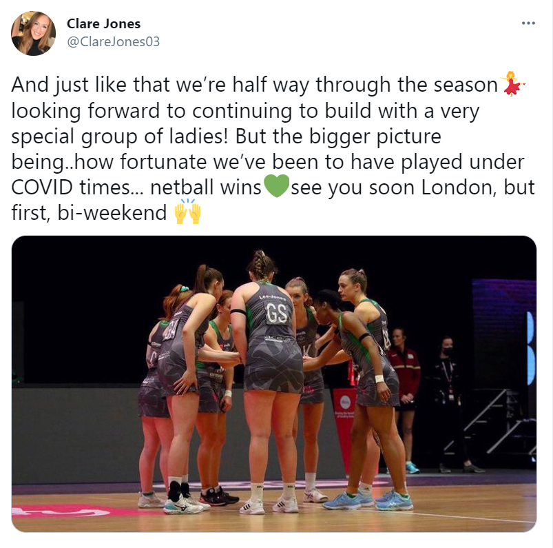 Clare Jones tweet