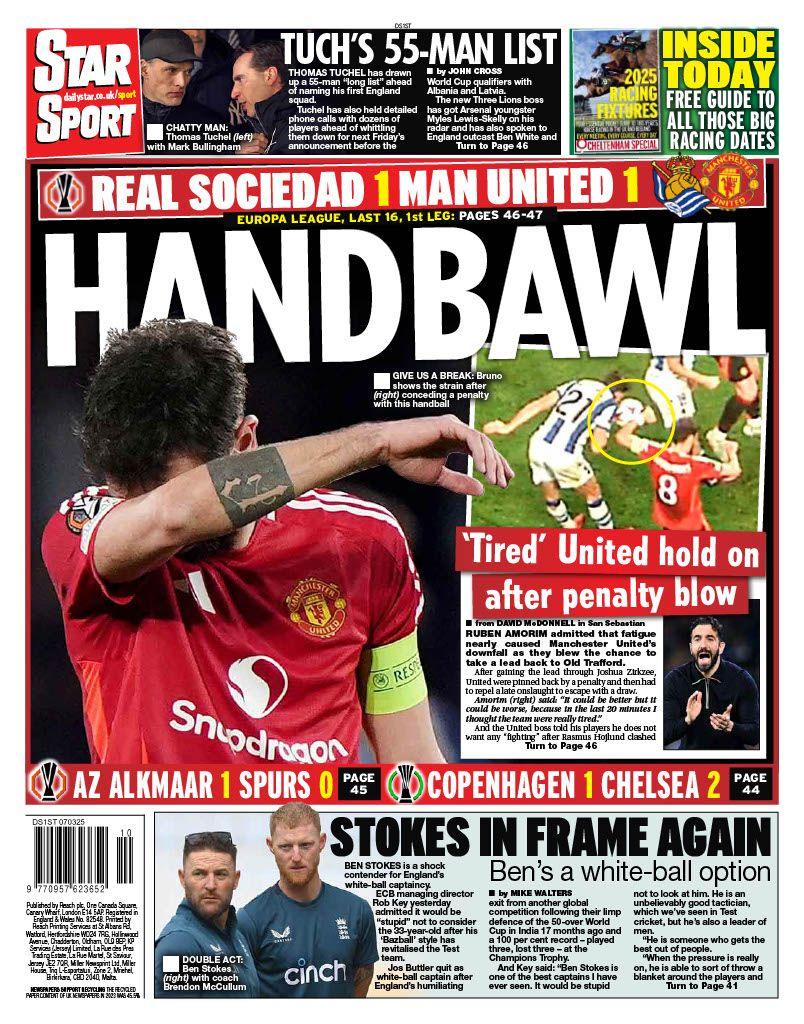 Daily Star back page