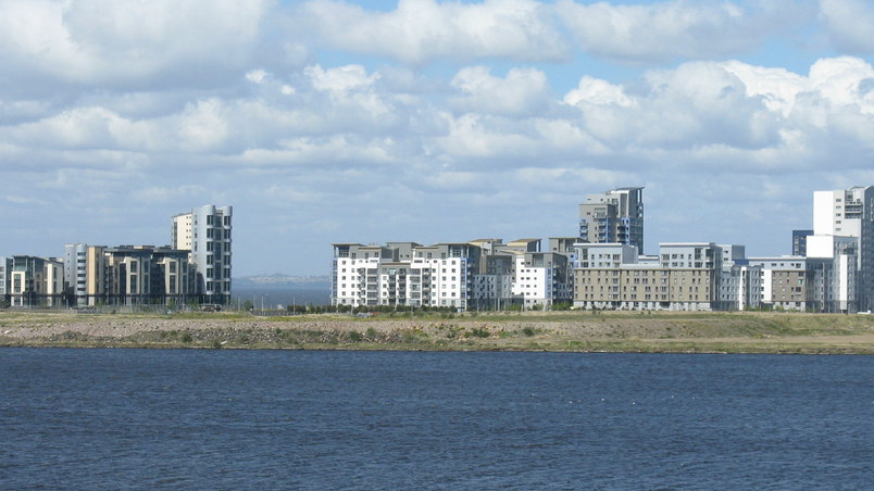 Blocks of apartments overlooking the water at Western Harbour