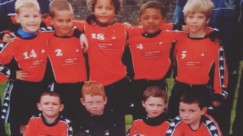 Phil Foden as a young kid with Reddish Vulcans