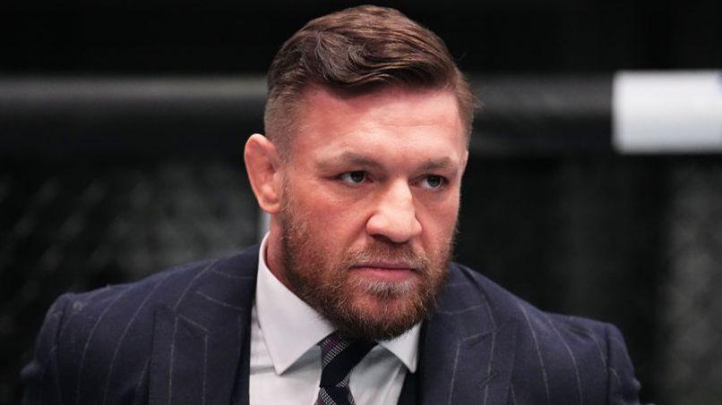 Conor McGregor looks on during the filming of The Ultimate Fighter at UFC APEX on 3 March 2023