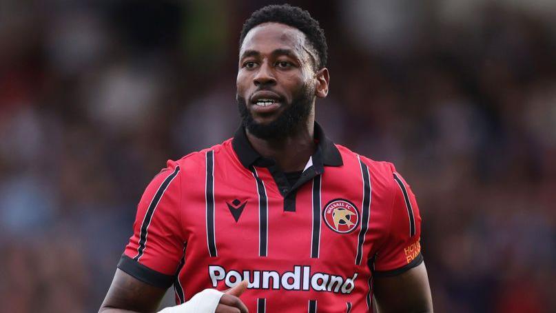 Walsall forward Jamille Matt in action