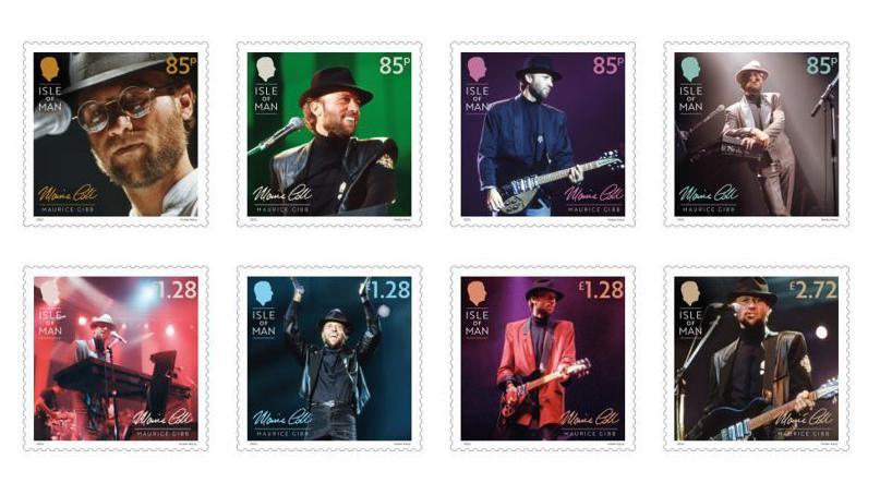 The new stamp collection featuring Maurice Gibb