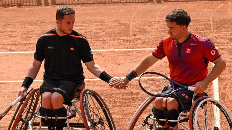 Gordon Reid and Alfie Hewett of Great Britain