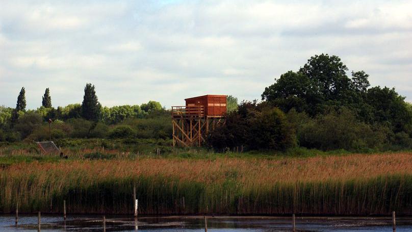 The tower hide at Attenborough Nature Reserve