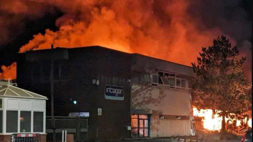 Treforest Industrial Estate fire